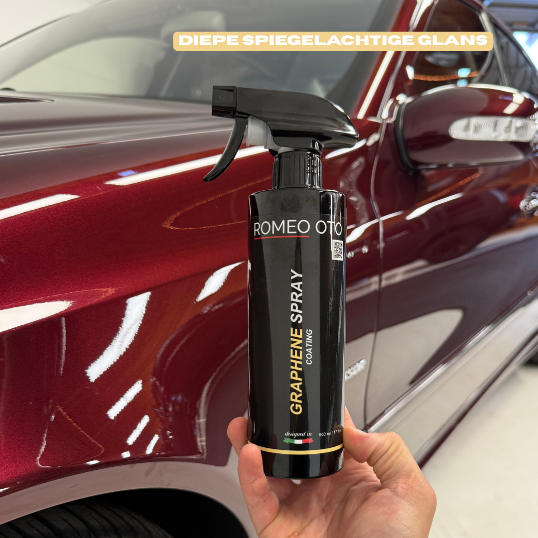 Auto detailing spray met graphene coating – hoogglans effect