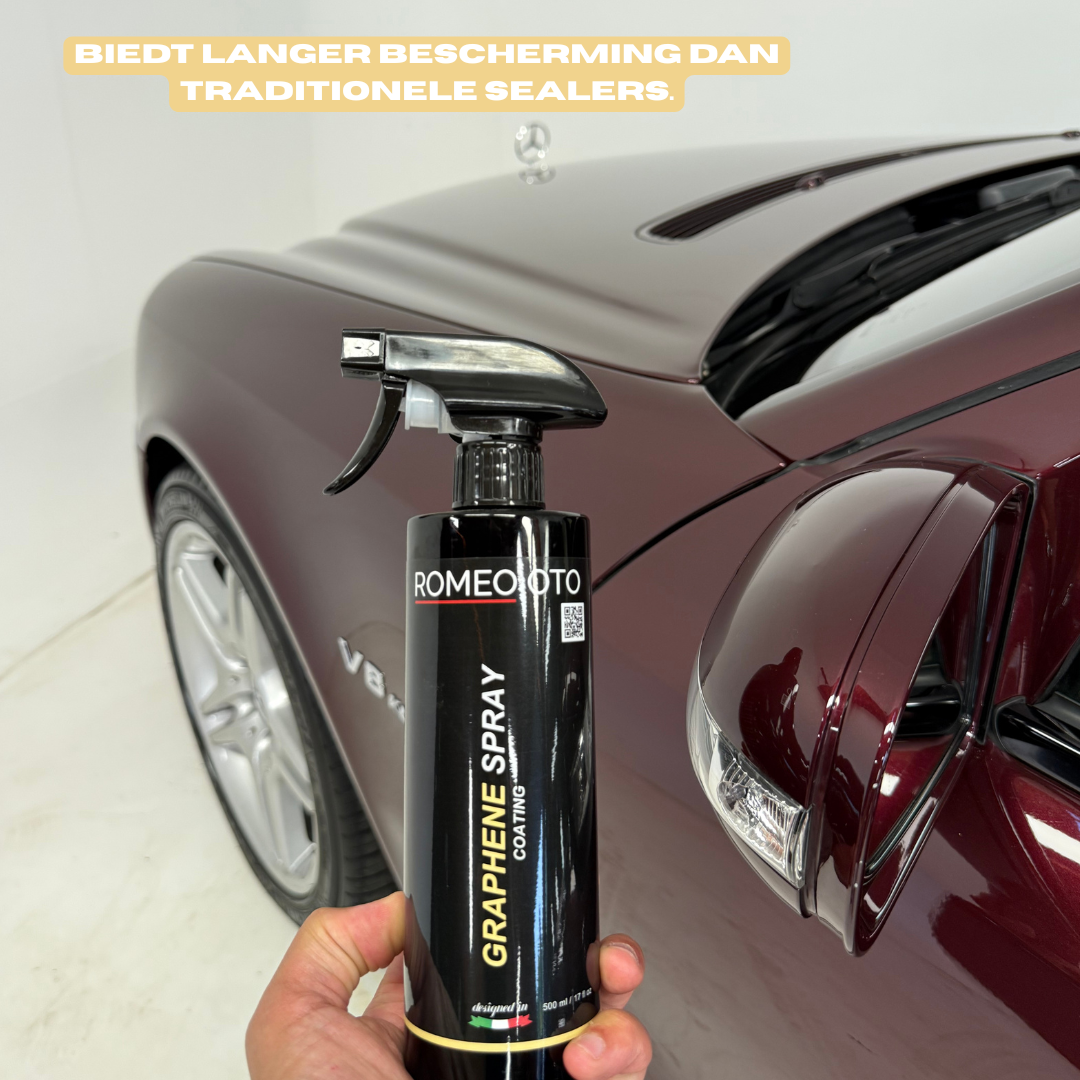 Graphene spray voor langdurige glans en lakverzegeling