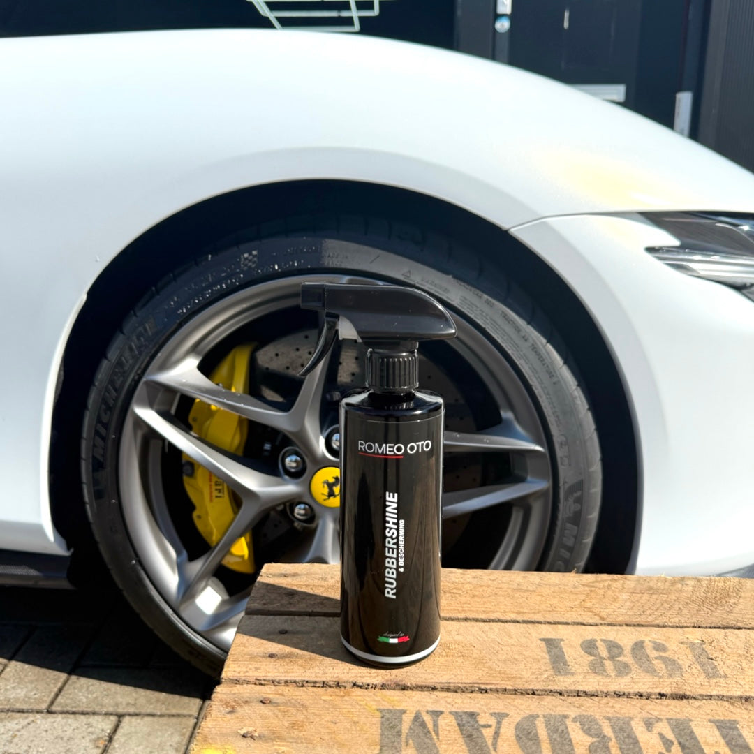 romeo-oto-rubbershine-bescherming-showroom-resultaat-banden-sierlijsten